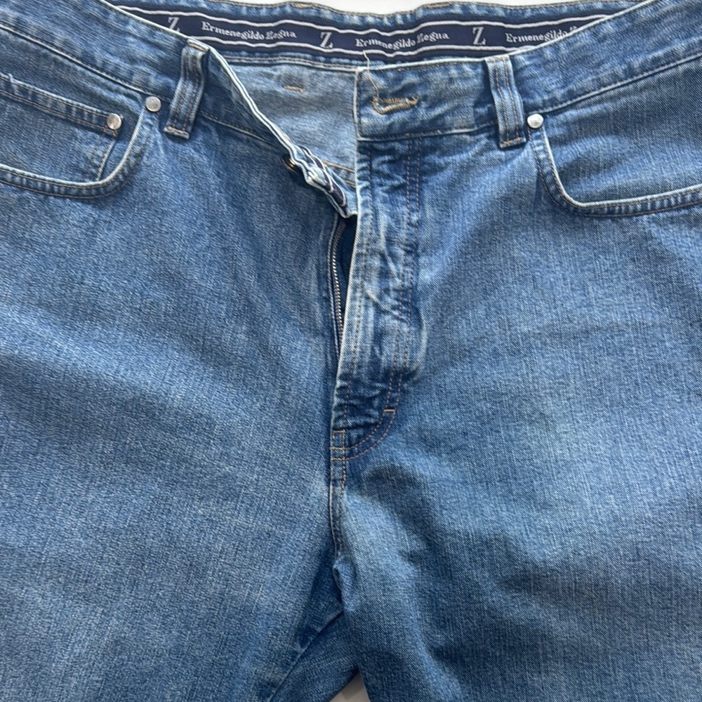 Ermenegildo Zegna Relaxed Blue Jeans Medium Wash